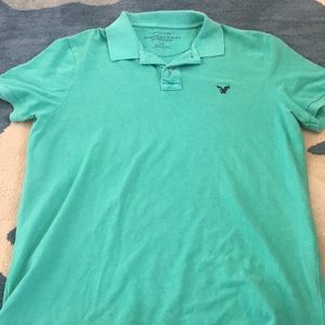 Size large teal American Eagle polo. vintage fit